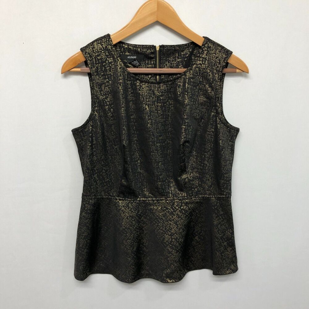 Alfani Women Sleeveless Blouse Top Shirt Size Small Polyester B306 -14